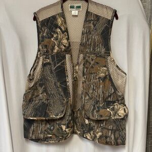 Game Hunter Camouflage Vest with Brown and Tan Accents